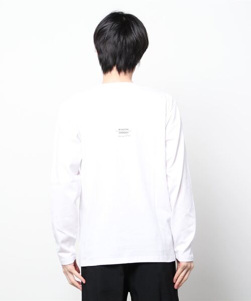 TRAP/U (トラップユー)の「フロント メッセージプリント コットン 天竺 ロングTシャツ(Tシャツ/カットソー・メンズ・ホワイト/ブラック/ブルー系その他・L/M)」の13枚目の写真