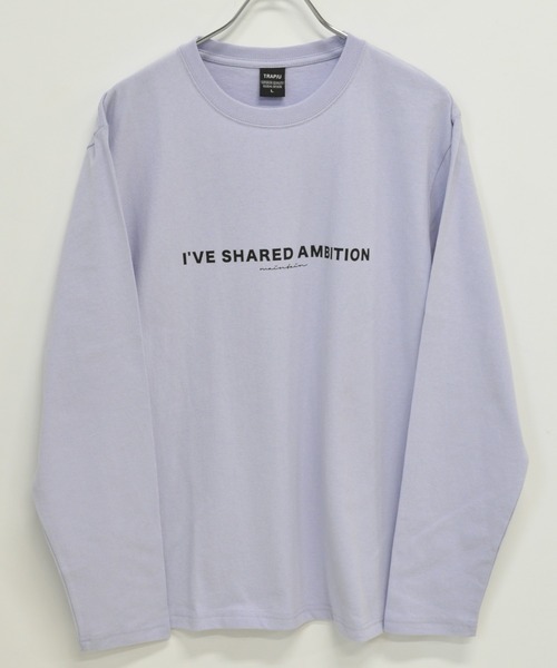 TRAP/U (トラップユー)の「フロント メッセージプリント コットン 天竺 ロングTシャツ(Tシャツ/カットソー・メンズ・ホワイト/ブラック/ブルー系その他・L/M)」の7枚目の写真