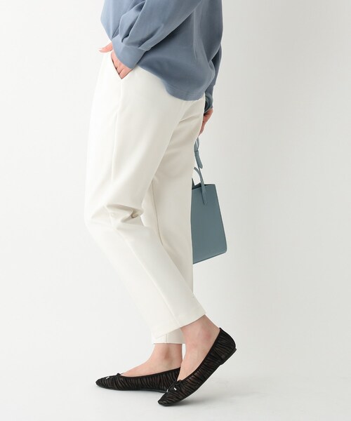 OPAQUE.CLIP（オペークドットクリップ）の「◆デュアルストレッチダブルクロス イージーテーパードパンツ（その他パンツ・レディース・ブラック/ブルー/ホワイト系/カーキ・36/38/34/42/40）」の5枚目の写真