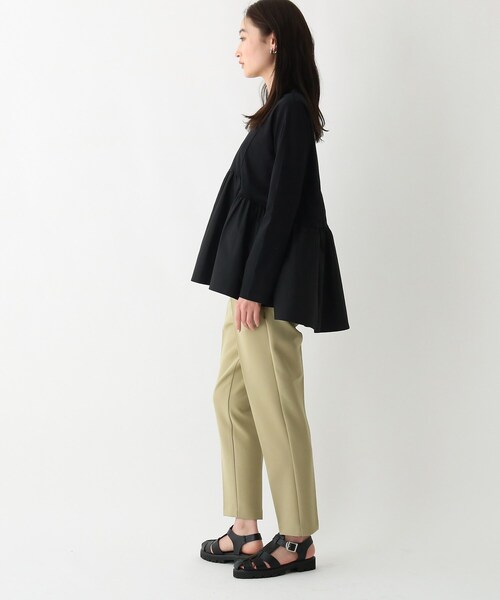 OPAQUE.CLIP（オペークドットクリップ）の「◆デュアルストレッチダブルクロス イージーテーパードパンツ（その他パンツ・レディース・ブラック/ブルー/ホワイト系/カーキ・36/38/34/42/40）」の17枚目の写真