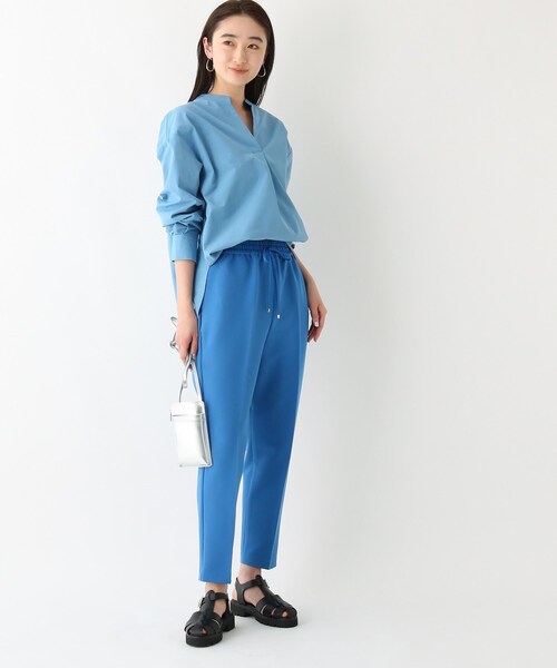 OPAQUE.CLIP（オペークドットクリップ）の「◆デュアルストレッチダブルクロス イージーテーパードパンツ（その他パンツ・レディース・ブラック/ブルー/ホワイト系/カーキ・36/38/34/42/40）」の13枚目の写真