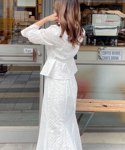 mysty woman(ミスティウーマン)の「刺繍レースマーメイドスカート 272565(スカート・レディース・ブラウン/オフホワイト/ピンク・FREE)」の18枚目の写真