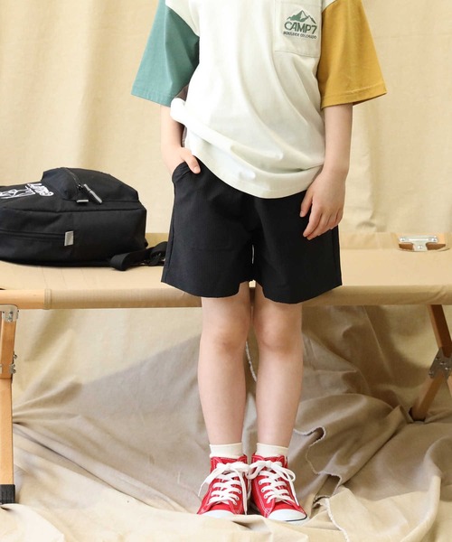 MPS（エムピーエス）の「【MPS】ポコポコポリショーツ（その他パンツ・キッズ・ブラック/ブラウン/ピンク/グリーン・120/150/140/130/105）」の2枚目の写真
