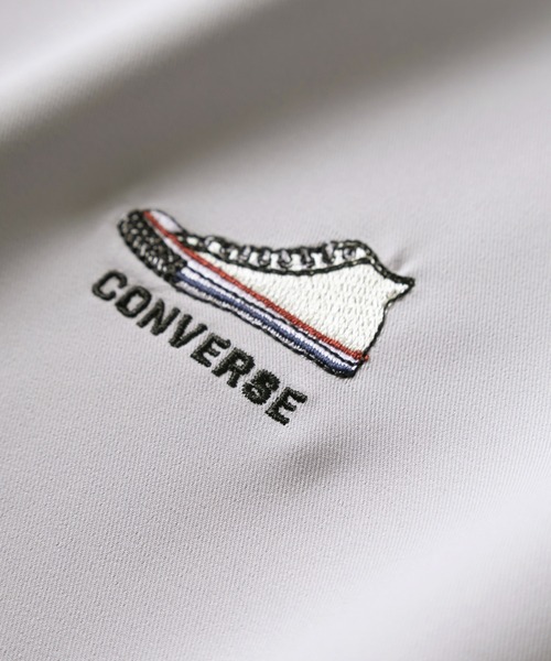 CONVERSE(コンバース)の「【CONVERSE/コンバース】シューズ刺繍ワンポイントシャツ/トロミシャツ/ビッグシルエット/無地/クレリック(シャツ/ブラウス・レディース・ホワイト/ブラック/グレー/グリーン/グレー系その他/グリーン系その他・M/L/XL)」の11枚目の写真