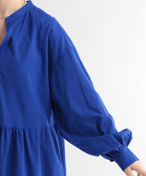 BABYLONE（バビロン）の「BABYLONE / コットンローンティアードワンピース（ワンピース・レディース・ブラック/ブルー・フリー）」の10枚目の写真