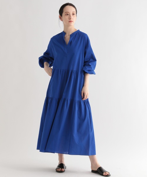 BABYLONE（バビロン）の「BABYLONE / コットンローンティアードワンピース（ワンピース・レディース・ブラック/ブルー・フリー）」の7枚目の写真