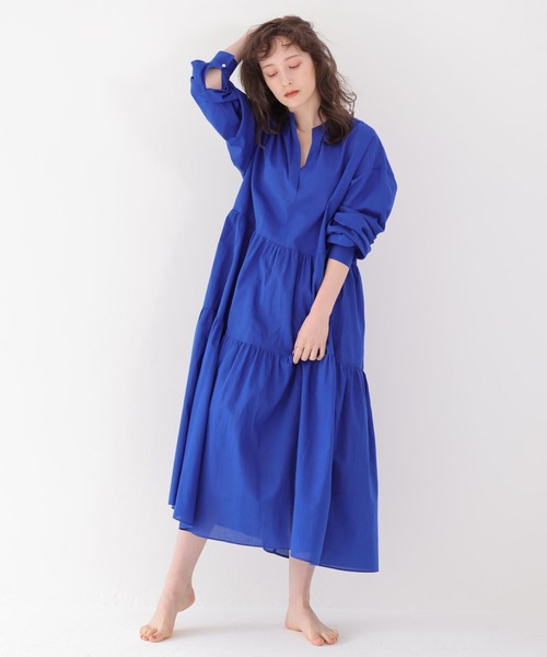 BABYLONE（バビロン）の「BABYLONE / コットンローンティアードワンピース（ワンピース・レディース・ブラック/ブルー・フリー）」の19枚目の写真