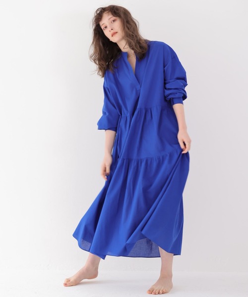 BABYLONE（バビロン）の「BABYLONE / コットンローンティアードワンピース（ワンピース・レディース・ブラック/ブルー・フリー）」の20枚目の写真