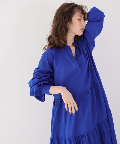 BABYLONE（バビロン）の「BABYLONE / コットンローンティアードワンピース（ワンピース・レディース・ブラック/ブルー・フリー）」の21枚目の写真