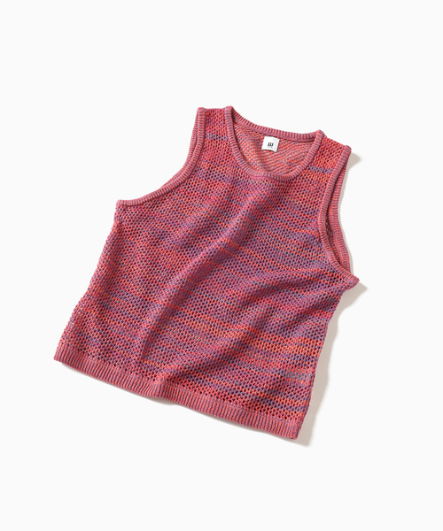 JOINT WORKS（ジョイントワークス）の「JW-MESH ニットタンクトップ（ベスト・メンズ・ベージュ/ピンク・MEDIUM/LARGE）」の15枚目の写真