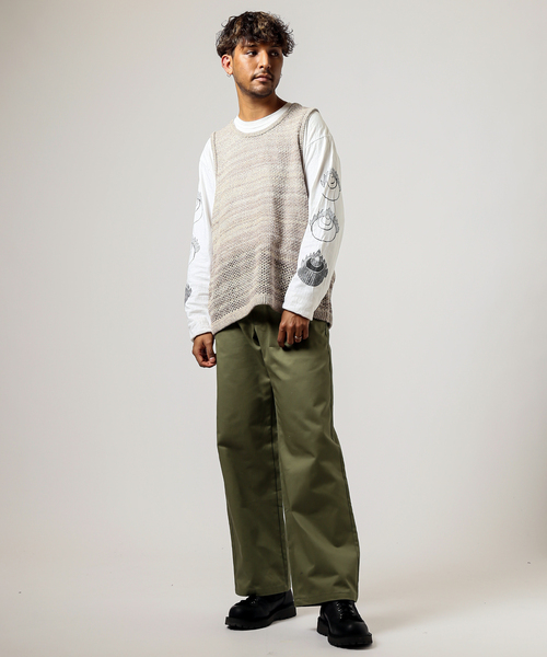 JOINT WORKS（ジョイントワークス）の「JW-MESH ニットタンクトップ（ベスト・メンズ・ベージュ/ピンク・MEDIUM/LARGE）」の18枚目の写真