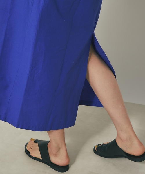 RIVE DROITE（リヴドロワ）の「beej/ビージ/バックコクーンVネックワンピース（ワンピース・レディース・ブラック/ブルー・38/36）」の18枚目の写真