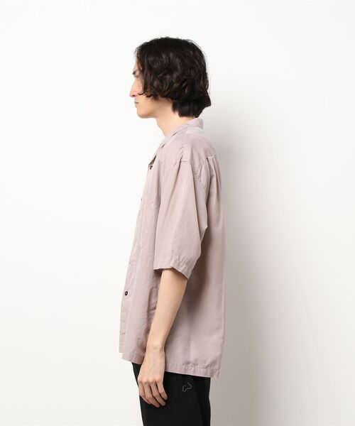 UNFIL（アンフィル）の「unfil | コットンシルクツイル オープンカラーシャツ MEN（シャツ/ブラウス・メンズ・ネイビー/ベージュ/パープル系その他・4/5）」の19枚目の写真