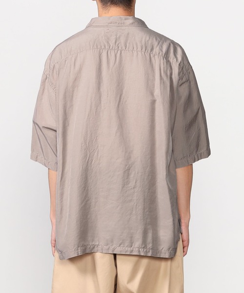 UNFIL（アンフィル）の「unfil | コットンシルクツイル オープンカラーシャツ MEN（シャツ/ブラウス・メンズ・ネイビー/ベージュ/パープル系その他・4/5）」の8枚目の写真