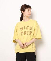 Samansa Mos2 | インレイプリントTシャツ(Tシャツ/カットソー)