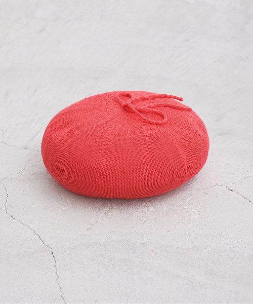 CHILD WOMAN(チャイルドウーマン)の「ちょぼリボン ベレー帽(ハンチング/ベレー帽・レディース・ブラック/レッド/サックスブルー・FREE)」の22枚目の写真