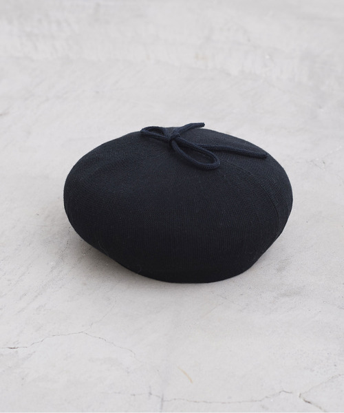 CHILD WOMAN(チャイルドウーマン)の「ちょぼリボン ベレー帽(ハンチング/ベレー帽・レディース・ブラック/レッド/サックスブルー・FREE)」の14枚目の写真
