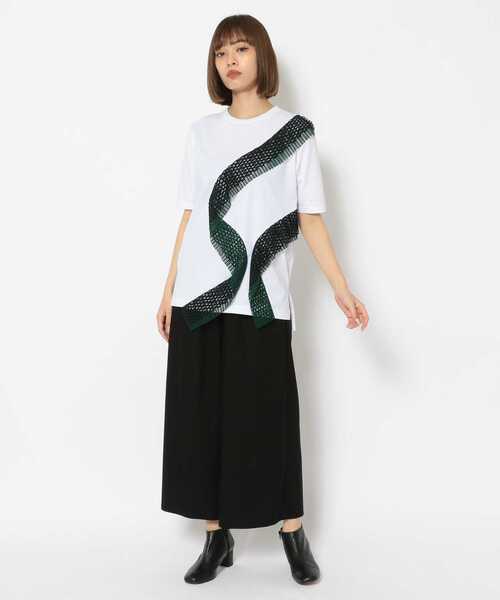 UN3D. ウェーブメッシュTシャツ