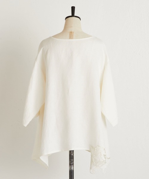 BEARDSLEY（ビアズリー）の「裾カット刺繍ブラウス（シャツ/ブラウス・レディース・ホワイト/ブラック・FREE）」の16枚目の写真