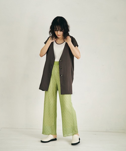 4youstory（フォーユーストーリー）の「【4youstory】レースニットパンツ（その他パンツ・レディース・レッド/グリーン/オフホワイト・FREE）」の10枚目の写真