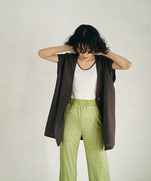 4youstory（フォーユーストーリー）の「【4youstory】レースニットパンツ（その他パンツ・レディース・レッド/グリーン/オフホワイト・FREE）」の15枚目の写真