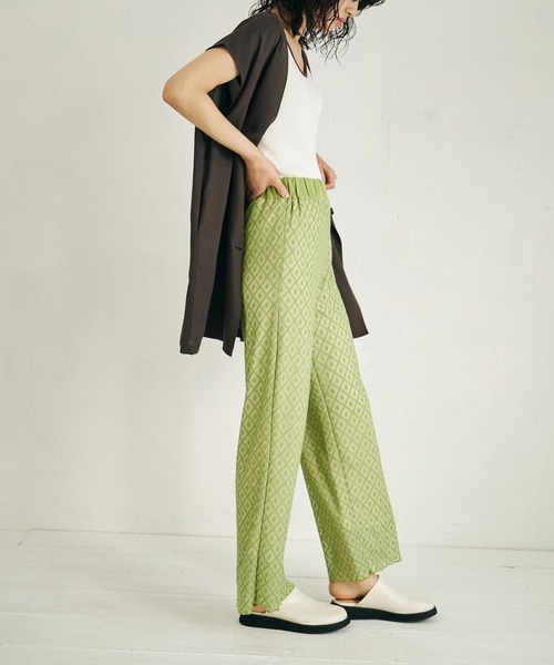 4youstory（フォーユーストーリー）の「【4youstory】レースニットパンツ（その他パンツ・レディース・レッド/グリーン/オフホワイト・FREE）」の16枚目の写真