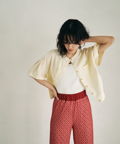 【美品】bonjour diary 4y ニットパンツ 美品》BonjourDiary 花柄 ニットパンツ 4Yブランド 品 通販