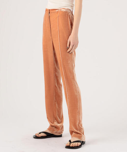 TOMORROWLAND (トゥモローランド)の「GOLDEN GOOSE DELUXE BRAND べロアイージーストレートパンツ(その他パンツ・レディース・ライトピンク・XXS/XS)」の1枚目の写真