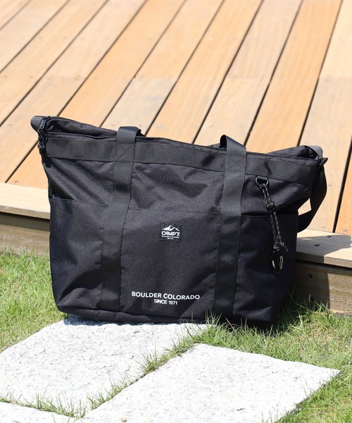 CAMP7（キャンプセブン）の「【CAMP7】2WAYショルダーバッグ（トートバッグ・メンズ・ブラック/グリーン/オレンジ/カーキブラウン・フリー）」の2枚目の写真