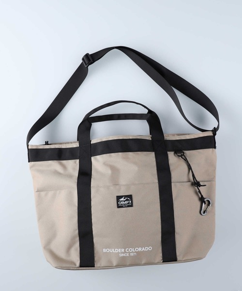 CAMP7（キャンプセブン）の「【CAMP7】2WAYショルダーバッグ（トートバッグ・メンズ・ブラック/グリーン/オレンジ/カーキブラウン・フリー）」の3枚目の写真