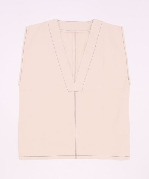 COLONY 2139(コロニートゥーワンスリーナイン)の「ライトオンスデニムVネックベスト(ベスト・レディース・オフホワイト/ブルー・FREE)」の5枚目の写真