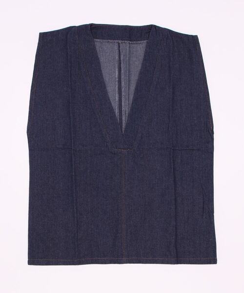 COLONY 2139(コロニートゥーワンスリーナイン)の「ライトオンスデニムVネックベスト(ベスト・レディース・オフホワイト/ブルー・FREE)」の6枚目の写真