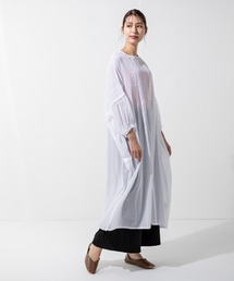 MILLION CARATS | 【3WAY】肩を落としたドロップショルダーの抜け感とゆったりシルエットの綿ボイルインドワンピース(ワンピース)