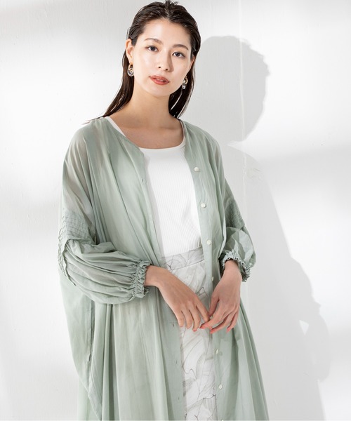 MILLION CARATS（ミリオンカラッツ）の「【3WAY】肩を落としたドロップショルダーの抜け感とゆったりシルエットの綿ボイルインドワンピース（ワンピース・レディース・オフホワイト/ブラック/ミント・FREE）」の14枚目の写真