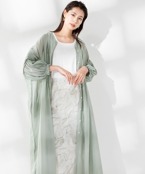 MILLION CARATS（ミリオンカラッツ）の「【3WAY】肩を落としたドロップショルダーの抜け感とゆったりシルエットの綿ボイルインドワンピース（ワンピース・レディース・オフホワイト/ブラック/ミント・FREE）」の8枚目の写真