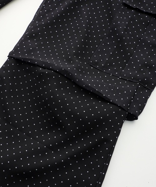 X-girl（エックスガール）の「CHIFFON WORK PANTS/シフォン ワークパンツ（その他パンツ・レディース・ベージュ/ブラック・M/XS/S）」の6枚目の写真