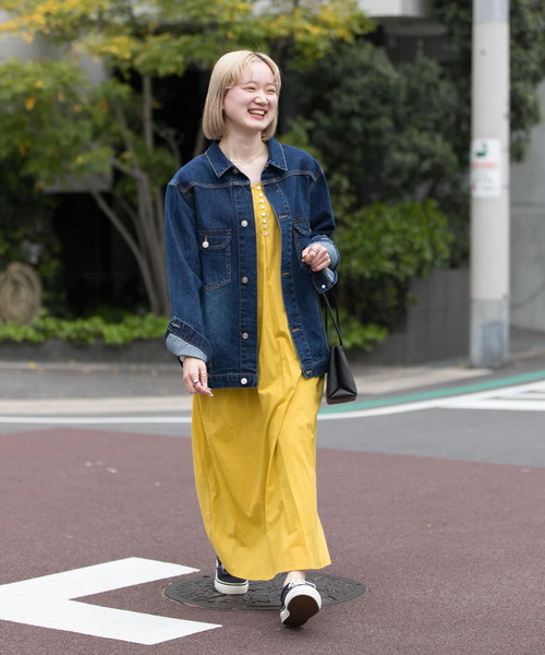 URBAN RESEARCH(アーバンリサーチ)の「ルーズフィットデニムジャケット(デニムジャケット・メンズ・インディゴブルー/ライトインディゴブルー・MEDIUM/LARGE/SMALL)」の10枚目の写真