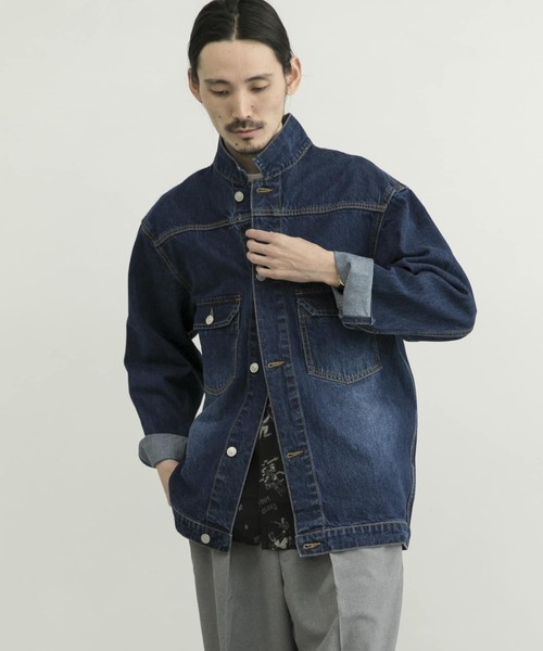 URBAN RESEARCH(アーバンリサーチ)の「ルーズフィットデニムジャケット(デニムジャケット・メンズ・インディゴブルー/ライトインディゴブルー・MEDIUM/LARGE/SMALL)」の14枚目の写真
