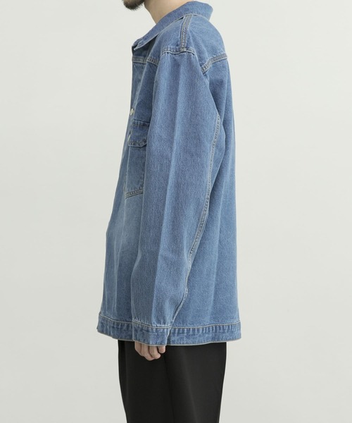 URBAN RESEARCH(アーバンリサーチ)の「ルーズフィットデニムジャケット(デニムジャケット・メンズ・インディゴブルー/ライトインディゴブルー・MEDIUM/LARGE/SMALL)」の19枚目の写真