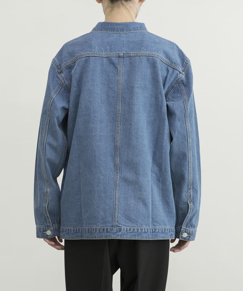 URBAN RESEARCH(アーバンリサーチ)の「ルーズフィットデニムジャケット(デニムジャケット・メンズ・インディゴブルー/ライトインディゴブルー・MEDIUM/LARGE/SMALL)」の20枚目の写真
