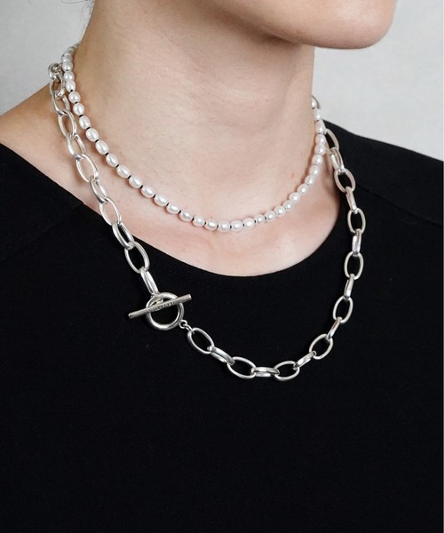 ISOLATION（アイソレーション）の「【ISOLATION / アイソレーション】Silver925 Oval Chain Necklace / オーバルチェーンネックレス（ネックレス・レディース・シルバー・45cm）」の9枚目の写真