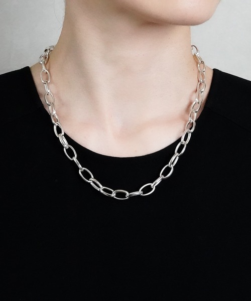 ISOLATION（アイソレーション）の「【ISOLATION / アイソレーション】Silver925 Oval Chain Necklace / オーバルチェーンネックレス（ネックレス・レディース・シルバー・45cm）」の15枚目の写真