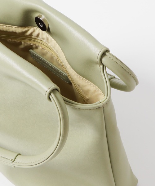 URBAN RESEARCH DOORS（アーバンリサーチドアーズ）の「ダブルオーバルハンドルバッグ（ハンドバッグ・レディース・ブラック/ベージュ/グリーン系その他・ONE）」の13枚目の写真