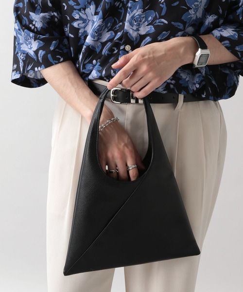 RAGEBLUE（レイジブルー）の「サンカクキリカエ/ショッパーバッグ（トートバッグ・メンズ・ブラック/グレー・ONE SIZE）」の2枚目の写真