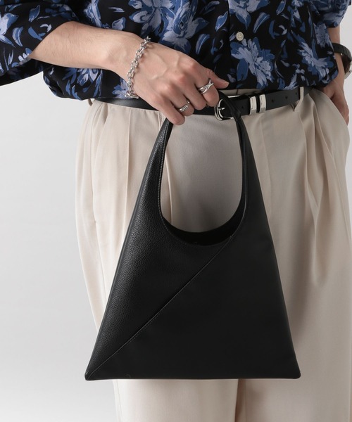 RAGEBLUE（レイジブルー）の「サンカクキリカエ/ショッパーバッグ（トートバッグ・メンズ・ブラック/グレー・ONE SIZE）」の4枚目の写真