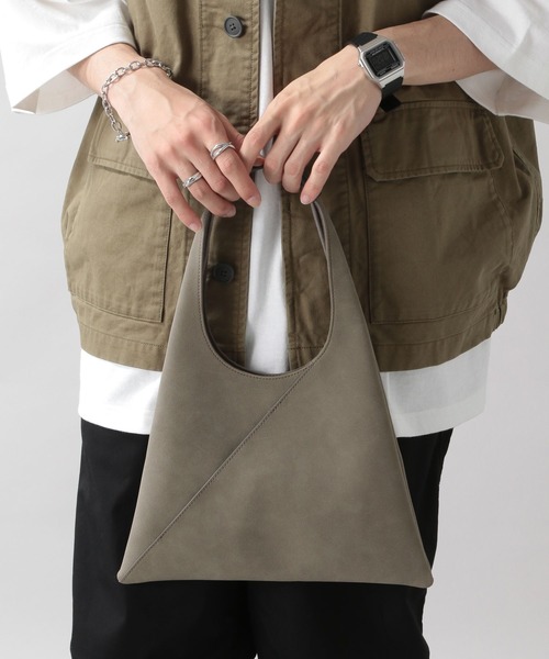 RAGEBLUE（レイジブルー）の「サンカクキリカエ/ショッパーバッグ（トートバッグ・メンズ・ブラック/グレー・ONE SIZE）」の7枚目の写真