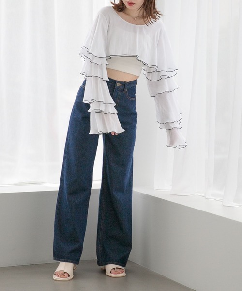 Heather（ヘザー）の「メニーフリルプルオーバー 125451（シャツ