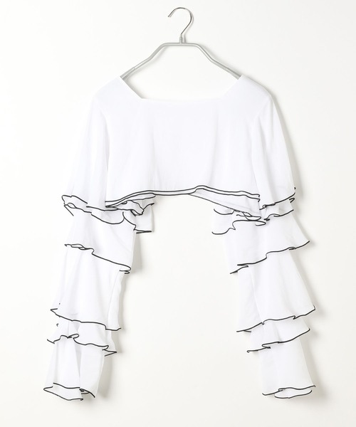 Heather(ヘザー)の「メニーフリルプルオーバー 125451(シャツ/ブラウス・レディース・オフホワイト/ブラック/アイボリー・FREE)」の18枚目の写真