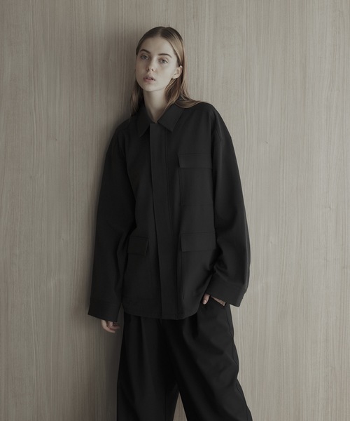 remer(リメール)の「loose shadow herringbone jacket / ルーズシャドーヘリンボーンジャケット(ブルゾン・メンズ・グレー/チャコールグレー・SMALL/MEDIUM/LARGE)」の14枚目の写真