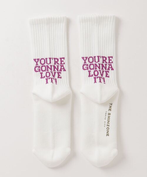 THE SHINZONE(ザ シンゾーン)の「THE SHINZONE LETTER SOCKS 22MMSIT04(ソックス/靴下・レディース・ブラック/パープル/グリーン・FREE)」の13枚目の写真